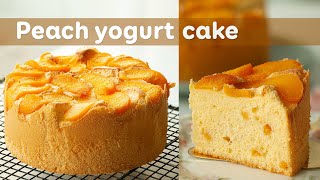 PEACH YOGURT CAKE - BÁNH GATO SỮA CHUA ĐÀO
