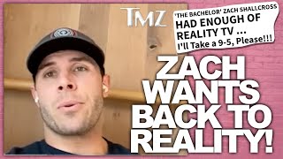 Bachelor Zach Shallcross Wants To Go Back To Normal Life - TMZ Interview!