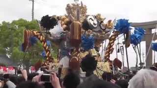 大塩天満宮 国恩祭 東之丁宮入～西濱丁・中之丁との三丁練り