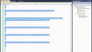 Week 12 Proj 2 Part 2 Overloaded substring op overview Part 2