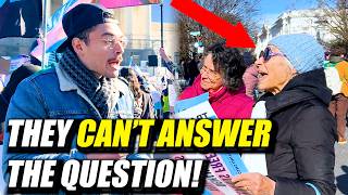 Trans protesters can't answer this question: "What is a woman?"