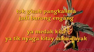 LIRIK LAGU DAYAK PANGLIMA BURUNG, song TINO AME ft DONA MUALANG