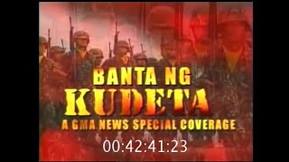 BANTA ng KUDETA: GMA FLASH REPORT Oakwood Mutiny Coverage excerpts [27-JULY-2003 (3AM-9AM)]