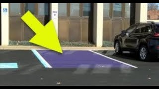 Here’s The Fascinating Reason Behind Purple-Painted Parking Spots