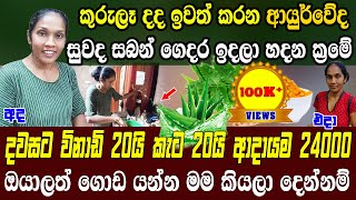 කුරුලෑ දද නැති පැහැපත් සමකට ආයුර්වේද ‌සබන් ගෙදර හදලා ආදායමක් ගමු| How to make ayurvedic soap at home