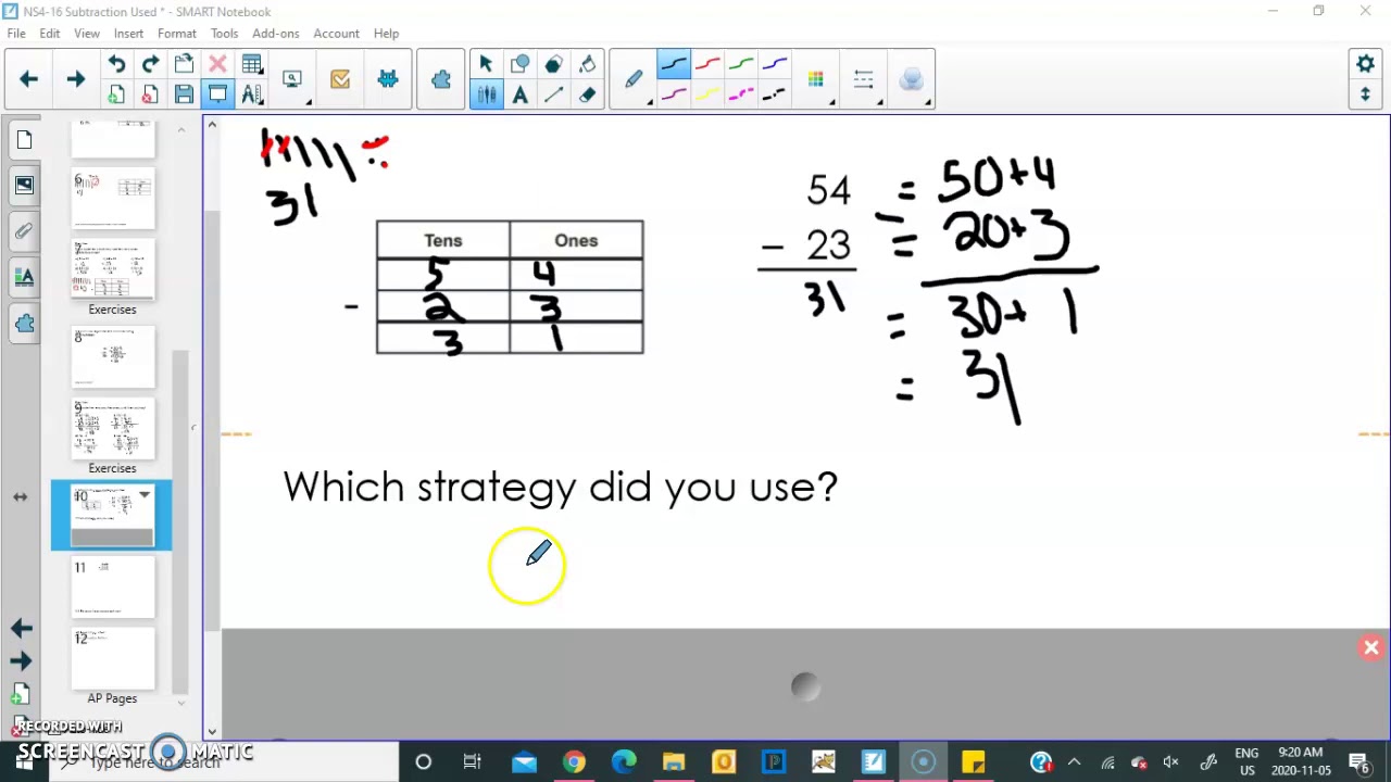 Math Subtraction Part 2 Youtube
