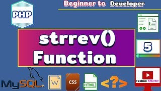 String Function - strrev() | String reverse | PHP Tutorials for beginners - 5 | in HINDI