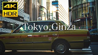 【4K24fps HDR ver】Tokyo,Ginza HLG PP10 | CINEMATIC VLOG【SONY A7iii】【Color Grading】