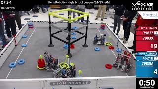 Kern Robotics High School League Playoffs: AM QF #3-1