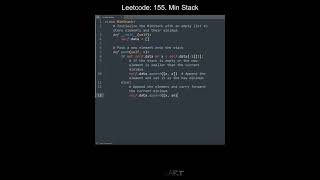 Leetcode 155. Min Stack in Python | Python Leetcode | Python Coding Tutorial | Python Coding ASMR