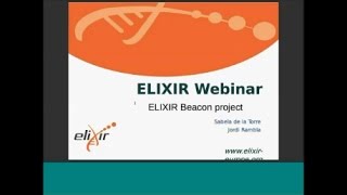 ELIXIR Webinar - First Beacon Study