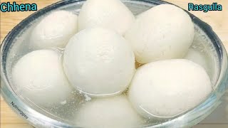 Rasgulla recipe/घर मेंबनाए हलवाई जैसा परफेक्ट स्पोंजी छेना रसगुल्ला/Bangali sweet chena rasogulla re