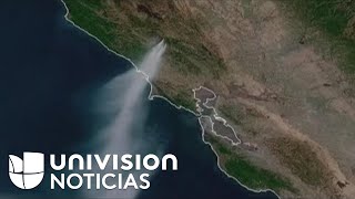 En video: Así se ve desde el espacio la magnitud de los incendios Kincade y Getty en California