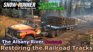 SnowRunner - Restoring the Railroad Tracks | The Albany River Contract - Ontario, Canada - Phase 9