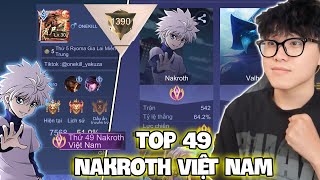 VUX GẶP ONE KILL THÁCH ĐẤU VÀ MỘT ĐÊM ĐẤU ĐỈNH CAO 1300 ĐIỂM NAKROTH TOP 49 VIỆT NAM