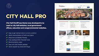 City Hall WordPress Theme - Tutorial and Free vs Pro Comparison