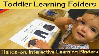 Toddler/Pre-K Learning Folders (Hands-on, Interactive Binders)