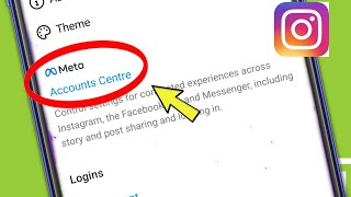 Instagram Accounts Center setting in Android Phone
