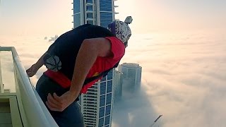BASE jump into Downtown | Tall Building