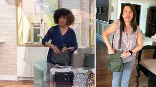 Baggallini Washable Crossover Crossbody w/ RFID Wristlet on QVC