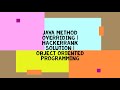JAVA METHOD OVERRIDING | HACKERRANK SOLUTION | OBJECT ORIENTED PROGRAMMING