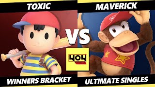 4o4 Weekly 30 - ToXiC (Ness) Vs. Maverick (Diddy Kong) Smash Ultimate - SSBU