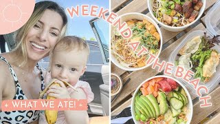 WEEKEND IN MY LIFE AT THE BEACH | What Me & My Toddler Eat, Farmer's Market Trip + Grocery Haul