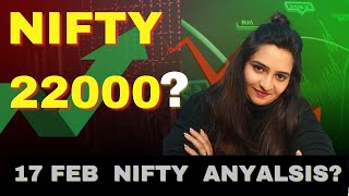 17 feb Banknifty Nifty Analysis | Nifty 22000  correction   ayega ?#trading #vjinvestment