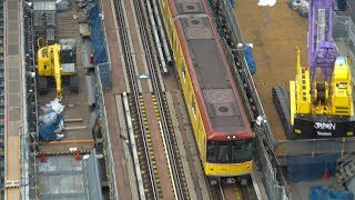 東京メトロ銀座線渋谷駅移設工事の建設状況（2018年2月4日）