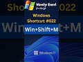 #022 : Mastering Windows Shortcuts: Boost Your Productivity #shorts