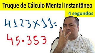 Multiplique por 11 em 4 segundos! Incrível técnica mental