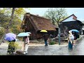 Most Beautiful Village in Japan, Shirakawa-go  4K Relaxing Walk - 4K HDR 60fps