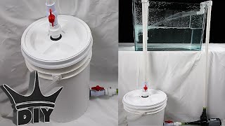 HOW TO: Build an XL aquarium canister filter with a 5 gallon bucket - 2 of 2
