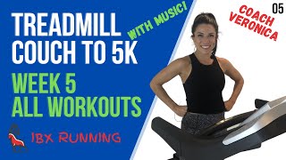 COUCH TO 5K | Week 5 - All Workouts | Treadmill Running #C25K
