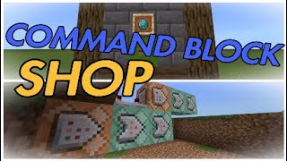 Minecraft Tutorial, How To Make A Command Block Shop, Ps4, Xbox one, Mcpe, Windows 10