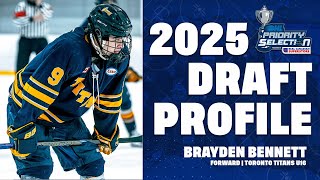 2025 #OHLDraft Prospect Profile: Brayden Bennett (Toronto Titans)