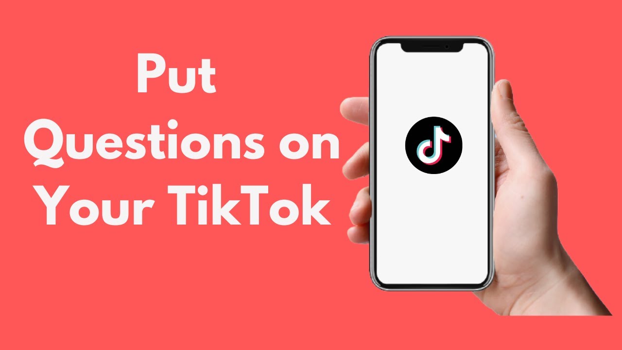 How To Put Questions On Your TikTok (2021) - YouTube