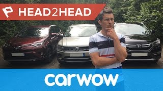 Volkswagen Tiguan vs Honda CR-V vs Toyota RAV4 review | Head2Head