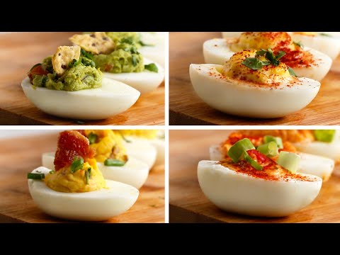 Classic recipe for stuffed eggs from Tasty