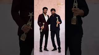 Sivakarthikeyan with The Best Actor (Tamil) and Arya with Critics Best Actor (Tamil) at SIIMA 2022