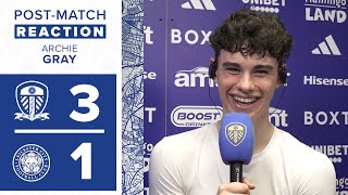 “Bridges is giving you that goal!” | Archie Gray | Leeds United 3-1 Leicester City