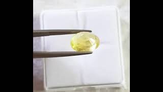 Certified Natural Yellow Sapphire 7.96ct 8.25 ratti