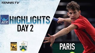Tuesday Highlights: Thiem, Mahut, & Lopez Advance In Paris 2017