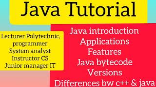 JAVA Tutorial(Part-1) | Kerala PSC| Lecturer CS Polytechnic |Programmer| System analyst |Instructor