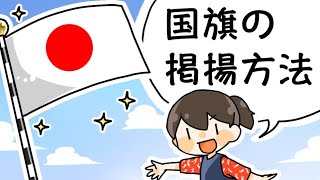 日の丸・日本国旗の正しい掲揚のやり方