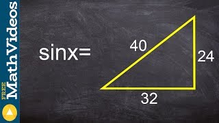 Find the value of sine of my given triangle