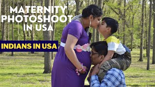 OUR Maternity Photoshoot in USA~Baby Bump Pics~मैटरनिटी फोटो शूट~Indian NRI Mom maternity Photoshoot
