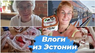 Семейные влоги.Провожаем в Таллинн.Магазины в Йыхви.Купили фруктов и овощей.Итальянское мороженое