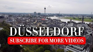 Düsseldorf Germany, Free Walking Tour 4K