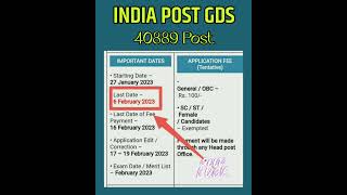 INDIA POST GDS NOTIFICATION 📩 | Gramin Daksevaks👽 | #gds #indiapost #trend #bts #shorts #viral